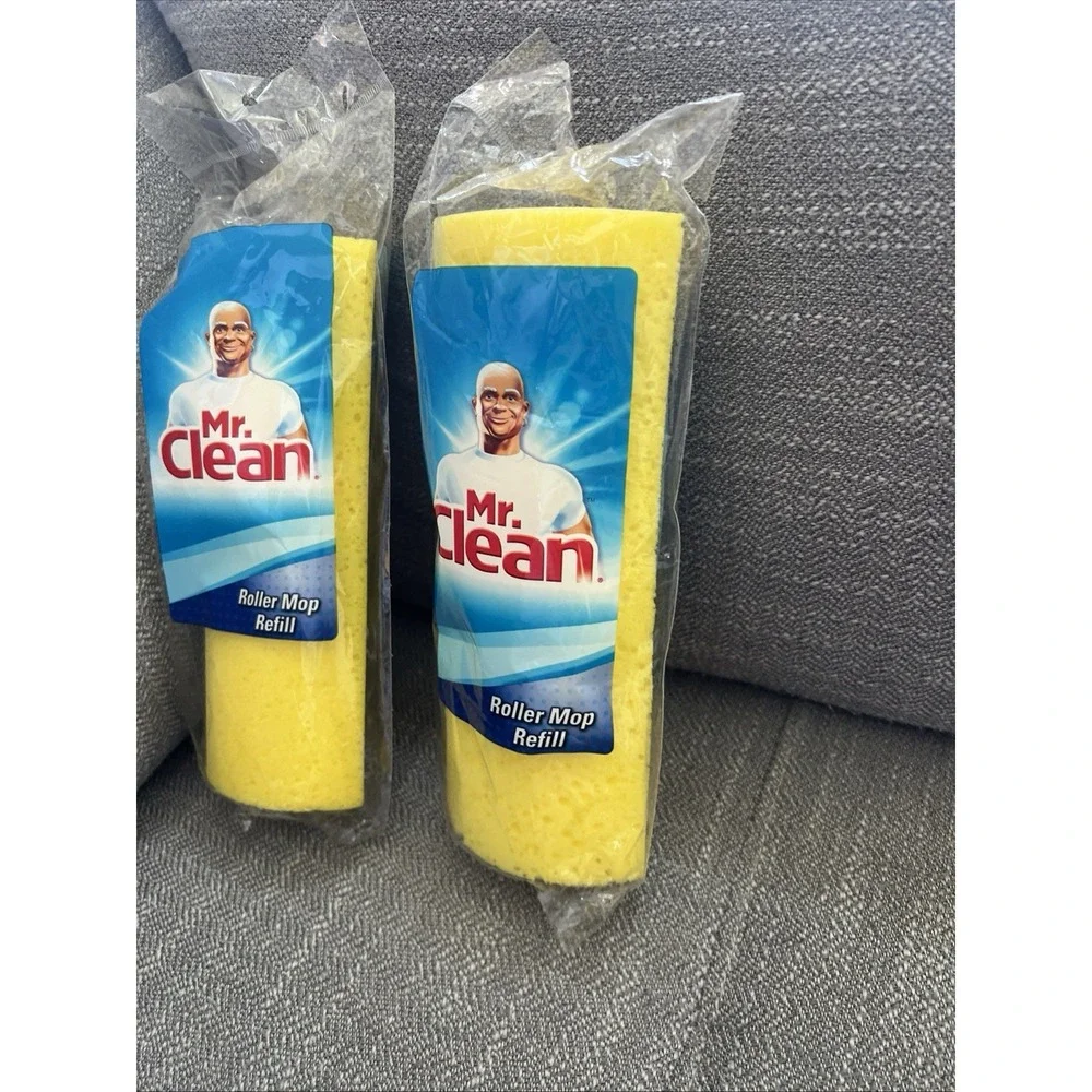 MR. CLEAN Roller Mop Refills Lot Of Two. New. Unused